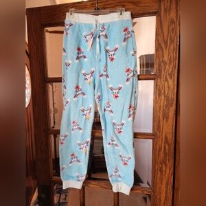 Cozy Blue Pajama Pants with Colorful Print